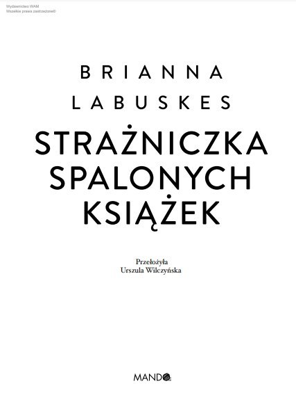 Strażniczka spalonych książek