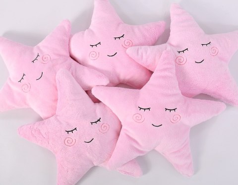 Poduszka Little STAR z grzechotką- różowa Poduszka Little STAR z grzechotką- różowa