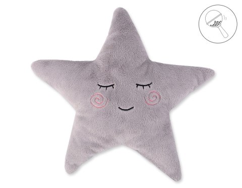 Poduszka Little STAR z grzechotką- szara Poduszka Little STAR z grzechotką- szara