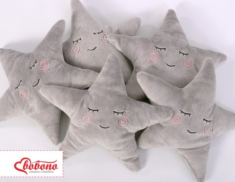 Poduszka Little STAR z grzechotką- szara Poduszka Little STAR z grzechotką- szara