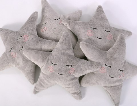 Poduszka Little STAR z grzechotką- szara Poduszka Little STAR z grzechotką- szara