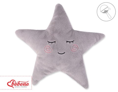 Poduszka Little STAR z grzechotką- szara Poduszka Little STAR z grzechotką- szara