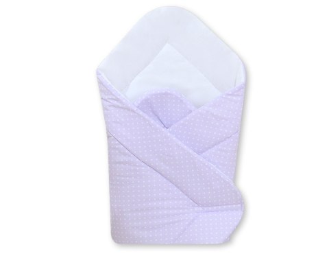 Rożek miękki - kropki na fiolecie Rożek miękki - kropki na fiolecie