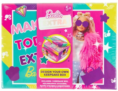 Barbie Extra Szkatułka na biżuterię z akcesoriami Barbie Extra Szkatułka na biżuterię z akcesoriami