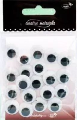 Oczy samoprzylepne 14mm 20szt Oczy samoprzylepne 14mm 20szt