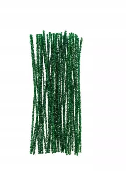 Druciki kreatywne zielone 30cm 40szt Druciki kreatywne zielone 30cm 40szt