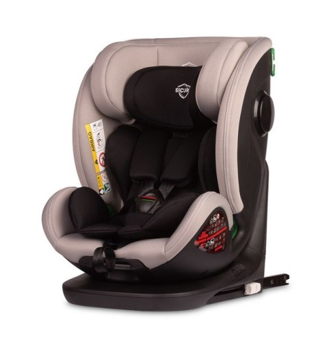 FOTELIK SECURO I-SIZE LIGHT GREY (40-150)