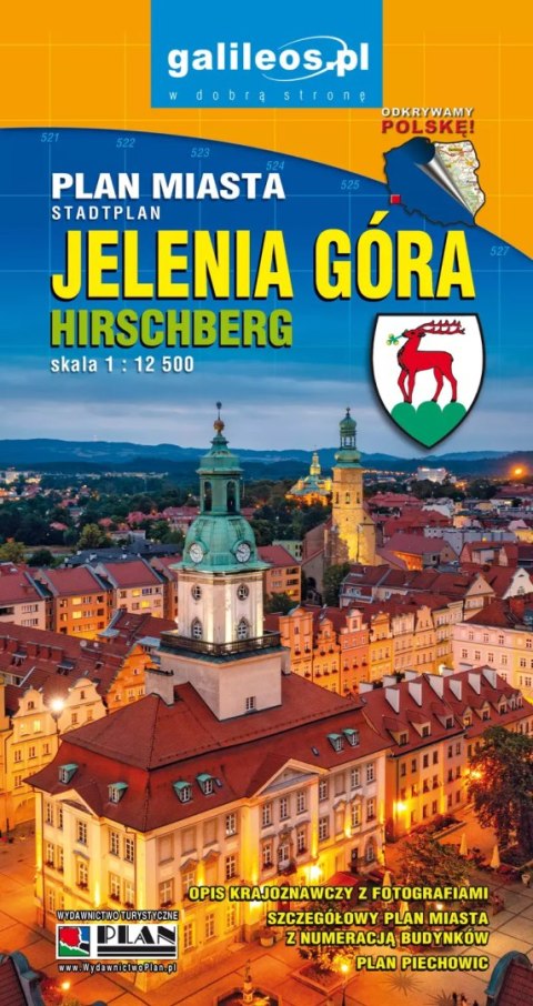 Plan miasta - Jelenia Góra 1:12 500 Plan miasta - Jelenia Góra 1:12 500