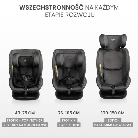 FOTELIK SECURO I-SIZE LIGHT GREY (40-150)