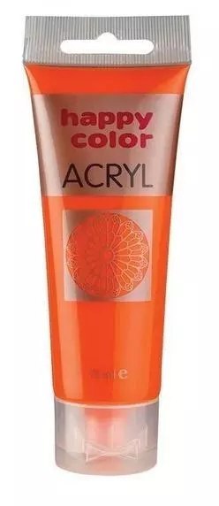 Farba akrylowa 75ml pomarańczowa HAPPY COLOR Farba akrylowa 75ml pomarańczowa HAPPY COLOR