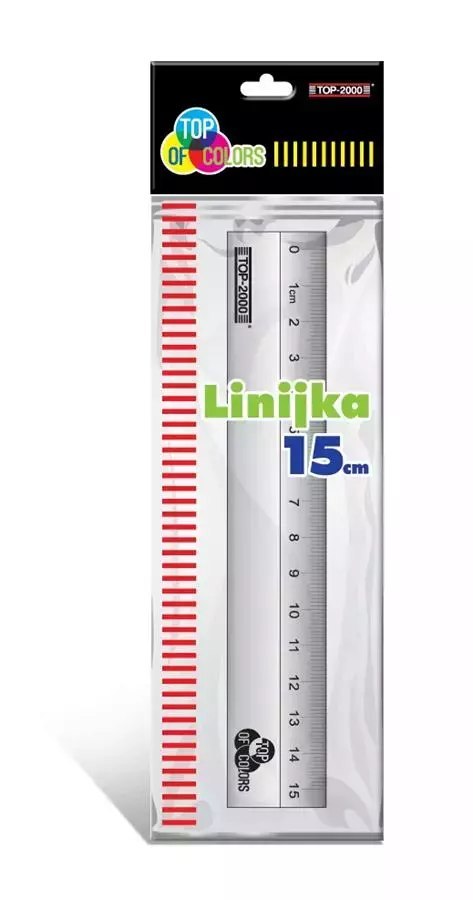 Linijka Aluminiowa 15 cm Top 2000 Linijka Aluminiowa 15 cm Top 2000