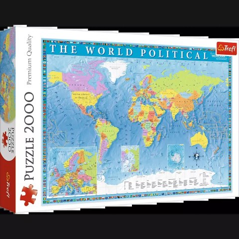 Puzzle 2000 elementów. Mapa polityczna Świata Puzzle 2000 elementów. Mapa polityczna Świata
