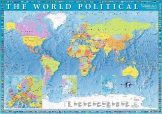 Puzzle 2000 elementów. Mapa polityczna Świata