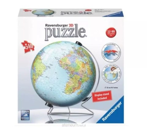 Puzzle 3D 540 elementów. Globus Puzzle 3D 540 elementów. Globus