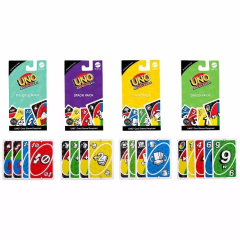 UNO gra pakiety uzupełniające mix JCV55 /24 UNO gra pakiety uzupełniające mix JCV55 /24