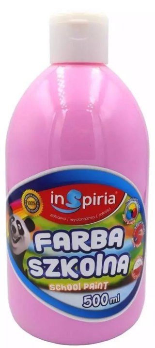Farba szkolna różowa 500ml