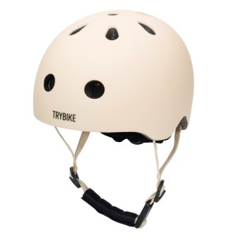 Kask dziecięcy na rower rolki deskorolkę hulajnogę kremowy XS Trybike
