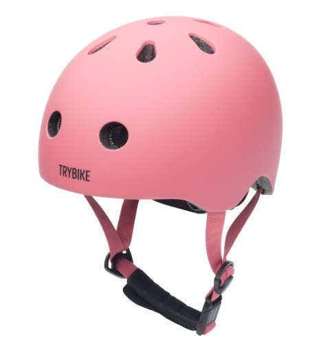 Kask dziecięcy na rower rolki deskorolkę hulajnogę różowy XS Trybike Kask dziecięcy na rower rolki deskorolkę hulajnogę różowy XS Trybike