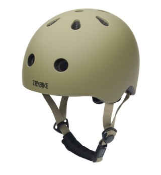 Kask dziecięcy na rower rolki deskorolkę hulajnogę zielony XS Trybike
