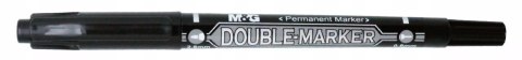 Marker dwustronny czarny 0.8mm/2.8mm M&G Marker dwustronny czarny 0.8mm/2.8mm M&G