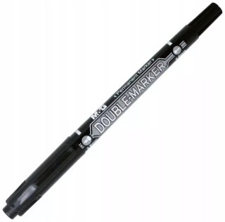 Marker dwustronny czarny 0.8mm/2.8mm M&G