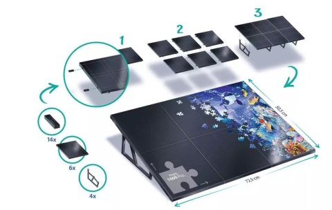 Podkładka ukośna pod puzzle, do 1000 elementów Podkładka ukośna pod puzzle, do 1000 elementów