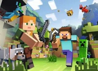 Puzzle 100 elementów. Minecraft