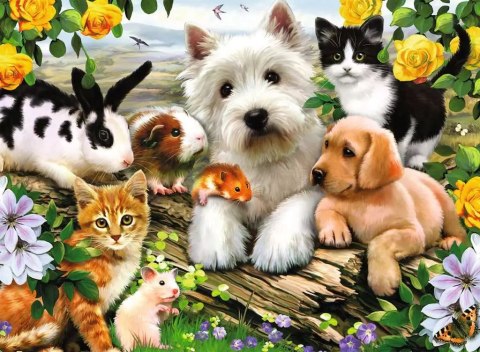 Puzzle XXL 300 elementów. Szczęśliwe zwierzęta Puzzle XXL 300 elementów. Szczęśliwe zwierzęta