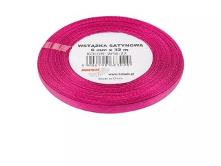 Wstążka satynowa purpura 6mmx32m 2szt