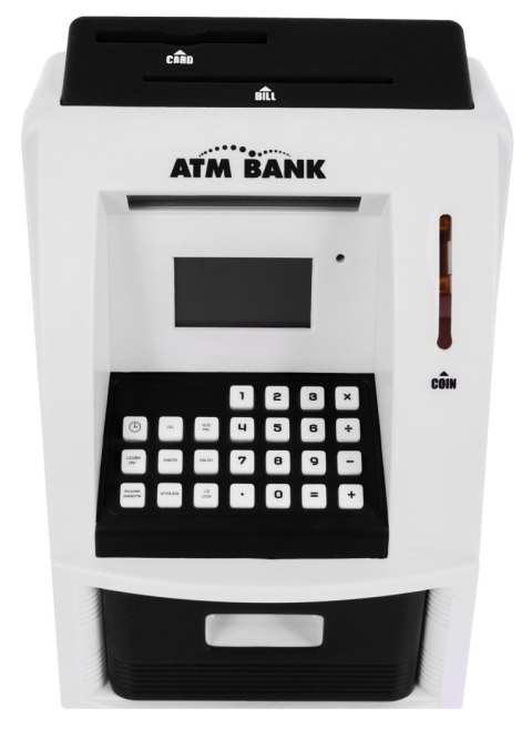 Bankomat skarbonka dla dzieci 3+ czarny Interaktywne funkcje + Karta bankomatowa Bankomat skarbonka dla dzieci 3+ czarny Interaktywne funkcje + Karta bankomatowa