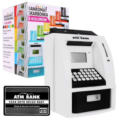 Bankomat skarbonka dla dzieci 3+ czarny Interaktywne funkcje + Karta bankomatowa Bankomat skarbonka dla dzieci 3+ czarny Interaktywne funkcje + Karta bankomatowa