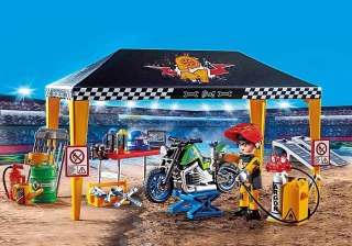 PLAYMOBIL ® Stuntshow 70552. Pokaz kaskaderski. Namiot serwisowy