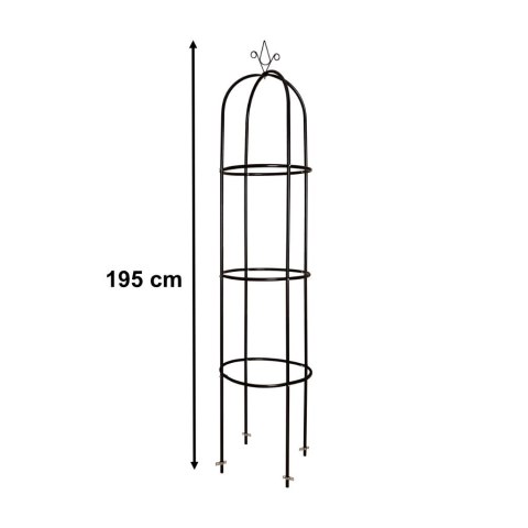 Pergola ogrodowa kolumnowa słup kolumna dzwon stojak na róże kwiaty pnące metalowa 195 cm Pergola ogrodowa kolumnowa słup kolumna dzwon stojak na róże kwiaty pnące metalowa 195 cm