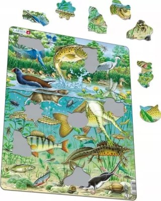 Puzzle Larsen Maxi 50 elementów TWM hlavolam Maxi Vijver junior karton 50 prvků