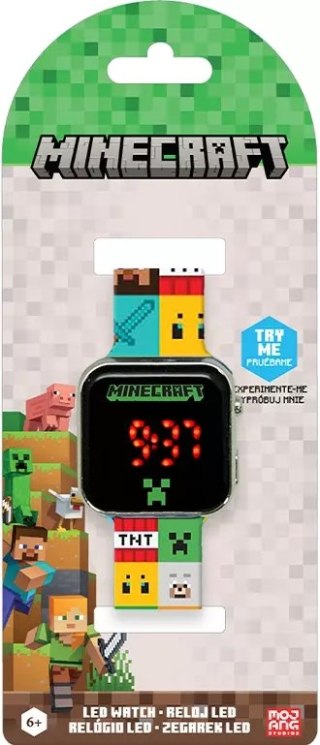 Zegarek LED z kalendarzem Minecraft MIN4272