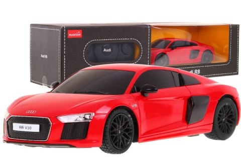Audi R8 czerwony RASTAR model 1:24 Zdalnie sterowane auto + Pilot 2,4 GHz Audi R8 czerwony RASTAR model 1:24 Zdalnie sterowane auto + Pilot 2,4 GHz