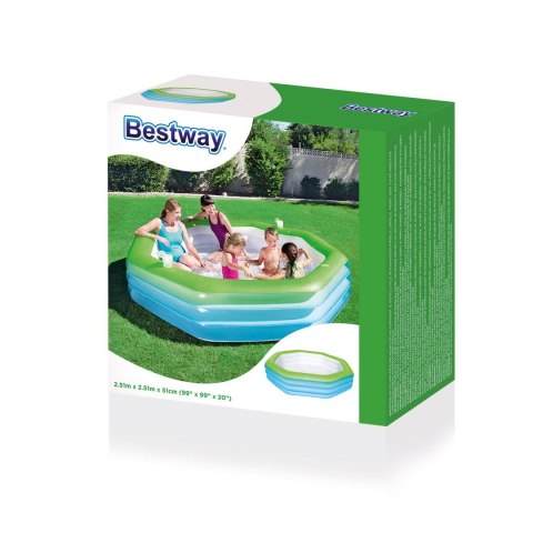 Basen Oktagon 251 251 51cm BESTWAY Basen Oktagon 251 251 51cm BESTWAY