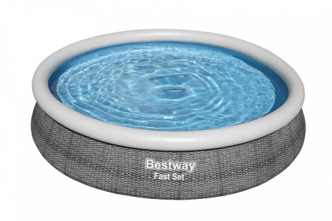 Basen Rozporowy 12FT 366x76cm Szary BESTWAY Basen Rozporowy 12FT 366x76cm Szary BESTWAY