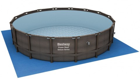 Basen Stelażowy 16FT 488x122 cm Power Steel Deluxe Rattan S