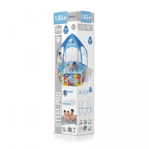 Basen Stelażowy 183x51 Splash-In-Shade BESTWAY Basen Stelażowy 183x51 Splash-In-Shade BESTWAY