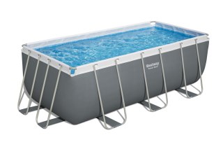 Basen stelażowy Power Steel 412x201x122 Szary 13x6FT BESTWAY 6w1 + Akcesoria