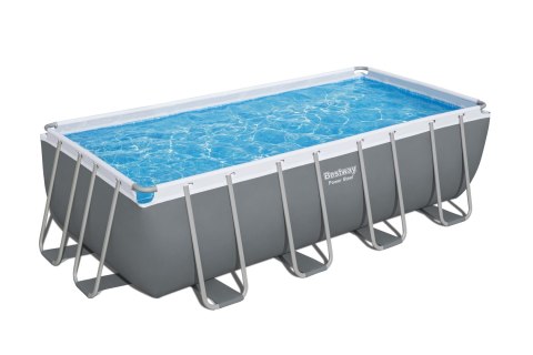 Basen stelażowy Power Steel 488x244x122 16x8FT BESTWAY 6w1 + Pompa piaskowa