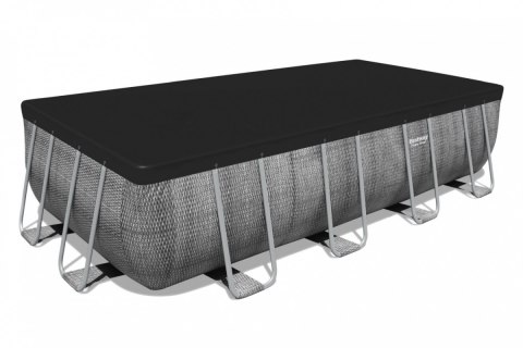 Basen stelażowy Power Steel 488x244x122 Imitacja Rattanu 16x8FT BESTWAY 6w1