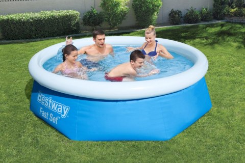 Rodzinny Basen Rozporowy BESTWAY 8FT 244x66cm + Łatka naprawcza Rodzinny Basen Rozporowy BESTWAY 8FT 244x66cm + Łatka naprawcza