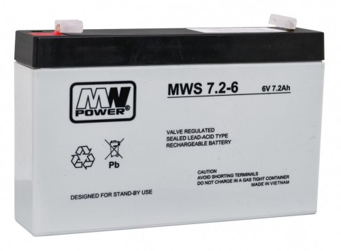 Akumulator żelowy 6V/7,2Ah Część zapasowa do pojazdów elektrycznych dla dzieci Akumulator żelowy 6V/7,2Ah Część zapasowa do pojazdów elektrycznych dla dzieci