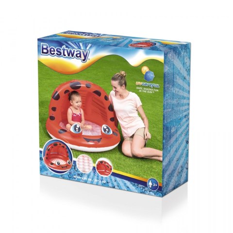 Dmuchany Basenik dla dzieci Biedronka Czerwony 97x66 BESTWAY Brodzik ogrodowy Dmuchany Basenik dla dzieci Biedronka Czerwony 97x66 BESTWAY Brodzik ogrodowy