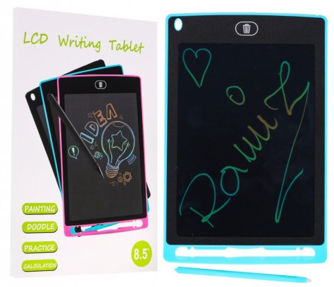 Interaktywny Tablet do rysowania dla dzieci 3+ niebieski 8,5" + Rysik + Kolorowe rysunki Interaktywny Tablet do rysowania dla dzieci 3+ niebieski 8,5" + Rysik + Kolorowe rysunki
