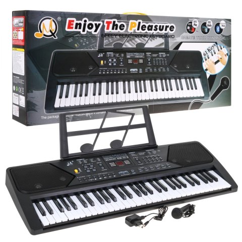 Keyboard z trybem nauki dla dzieci 5+ Stojak na nuty Mikrofon Radio - model nr 600 Keyboard z trybem nauki dla dzieci 5+ Stojak na nuty Mikrofon Radio - model nr 600