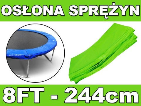 Kołnierz ochronny na sprężyny SkyRamiz Zielony do trampoliny ogrodowej 244cm/8FT Kołnierz ochronny na sprężyny SkyRamiz Zielony do trampoliny ogrodowej 244cm/8FT