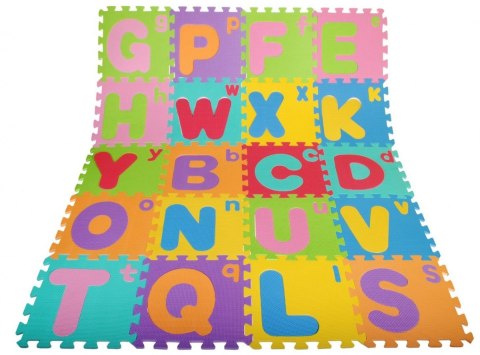 Puzzle piankowe Litery dla dzieci 3+ Pianka EVA + Wielkie Małe litery Alfabet + Mata podłogowa Puzzle piankowe Litery dla dzieci 3+ Pianka EVA + Wielkie Małe litery Alfabet + Mata podłogowa